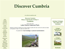 Tablet Screenshot of discovercumbria.co.uk